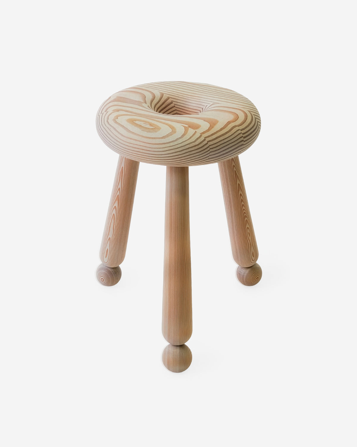 Doughnut Milking Stool 15" - Douglas Fir - In Stock