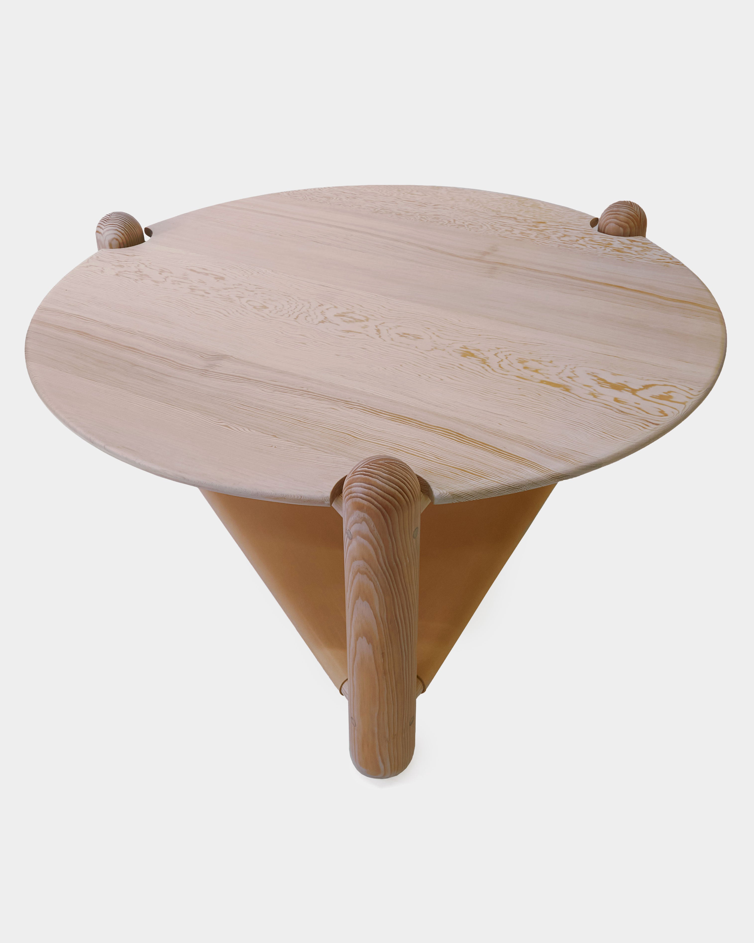 Captain's Table 42” Vegetable Tan Leather Shelf
