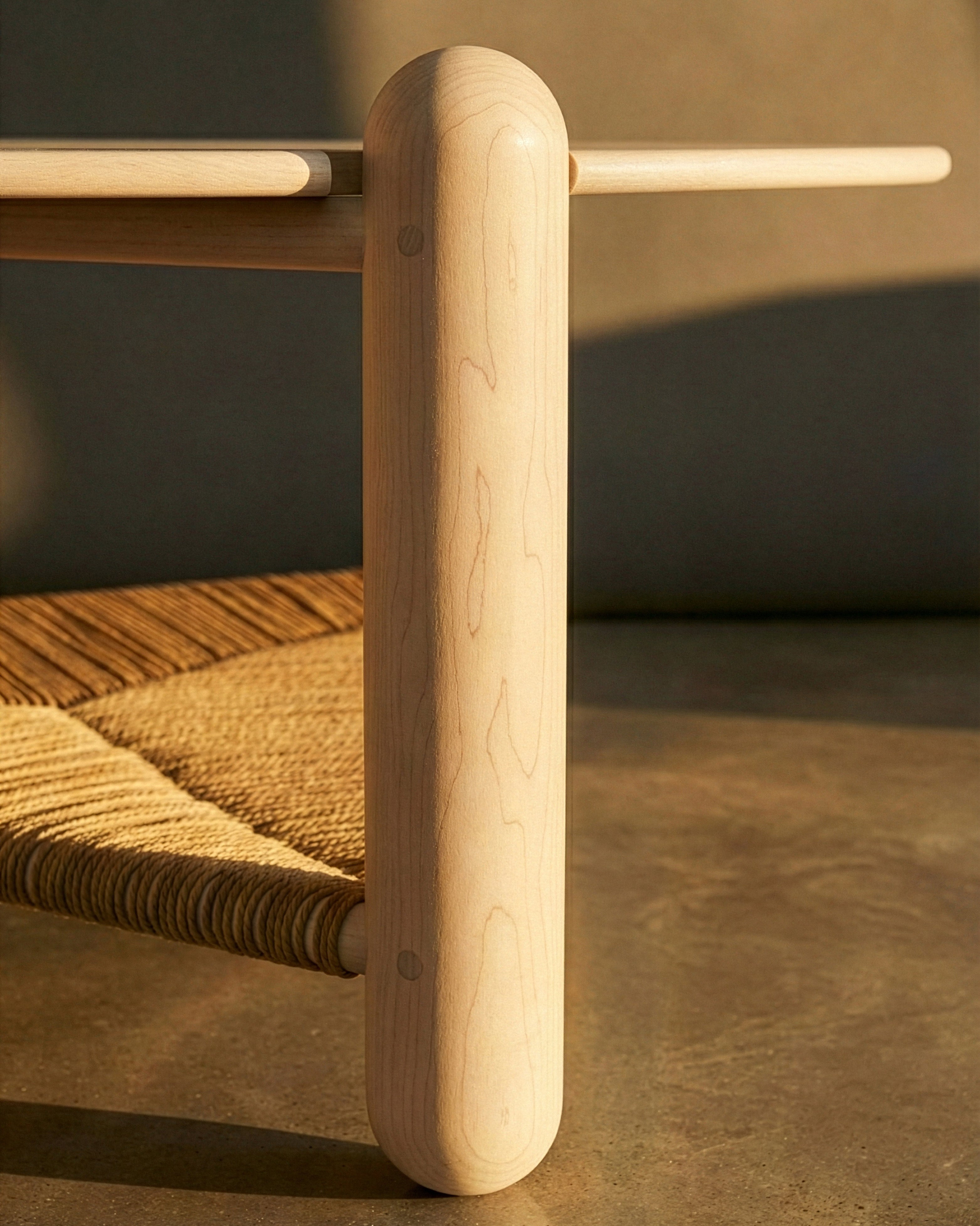 Captain's Table 42” Danish Cord Shelf