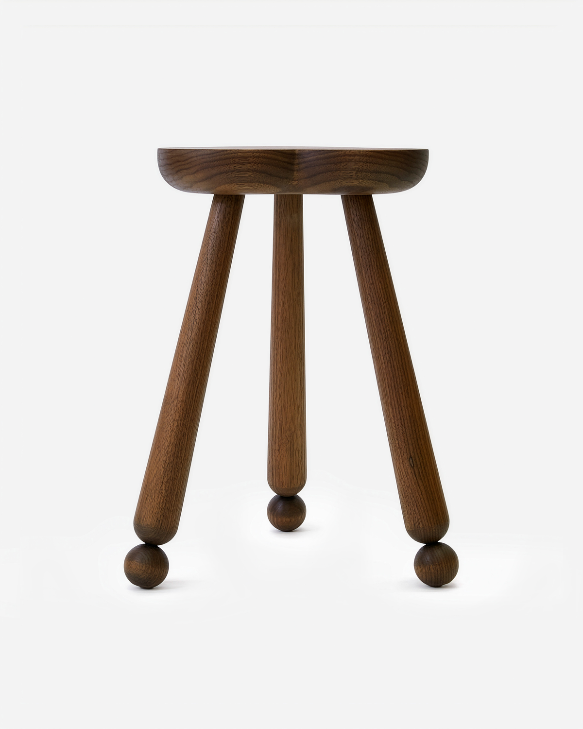 Clover Milking Stool 18" - Walnut - In Stock